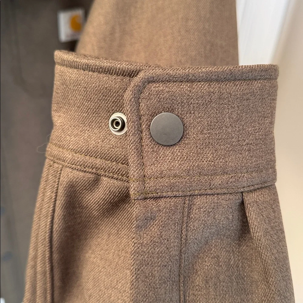 Carhartt Hooded Work Jacket Canvas Green Heavyweight Men’s Medium - Picture 4 of 5